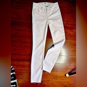NWOT Paige skinny jean pink pastel sz 27